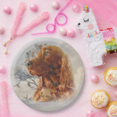 キジのアイリッシュセッター ペーパープレート (パーティー)