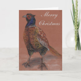 キジのイギリス野生動物クリスマスカード シーズンカード