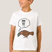 キジのコーヒーの夢 Tシャツ (正面)