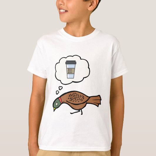 キジのコーヒーの夢 Tシャツ (正面)