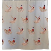 キジのシャワーカーテン シャワーカーテン (正面)