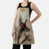 キジのタペストリーポスターアクリルプリントトリプチク エプロン (インサイチュ)