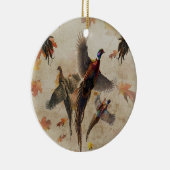 キジのタペストリーポスターアクリルプリントトリプチク セラミックオーナメント (右)