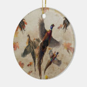 キジのタペストリーポスターアクリルプリントトリプチク セラミックオーナメント (左)