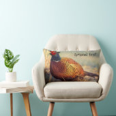 キジのパーソナライズで美しい写真 ランバークッション (椅子)