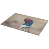 キジのポートレート カッティングボード (角)