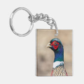キジのポートレート キーホルダー (正面左)