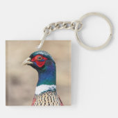 キジのポートレート キーホルダー (裏面)