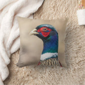 キジのポートレート クッション (ブランケット)