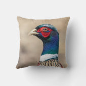 キジのポートレート クッション (裏面)