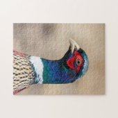 キジのポートレート ジグソーパズル (横)