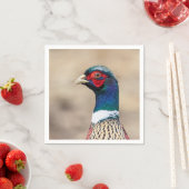 キジのポートレート スタンダードカクテルナプキン (インサイチュ)