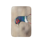 キジのポートレート バスマット (正面縦)