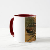 キジの信号器の陶磁器のマグ マグカップ (正面左)