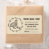 キジの卵 | ヴィンテージ農場名 ブラックヴィンテージ ラベル (インサイチュ)