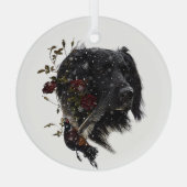 キジの大きなムンスターランダー ガラスオーナメント (裏面)