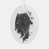 キジの大きなムンスターランダー ガラスオーナメント (正面左)