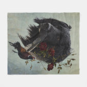 キジの大きなムンスターランダー フリースブランケット (正面(横))