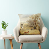 キジの射撃、発砲(キャンバスの油) 2 クッション (椅子)