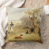 キジの射撃、発砲(キャンバスの油) 2 クッション (ブランケット)