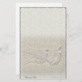 キジの組のカスタムの文房具 便箋 (正面/裏面)