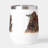 キジの美しいアイリッシュセッター，芸術 (背面)