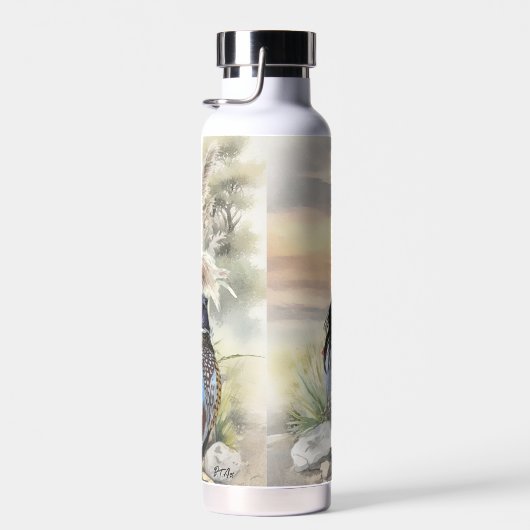 キジの美しいイギリスのセッター，芸術 ウォーターボトル (右面)