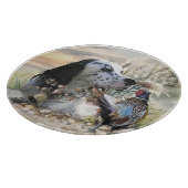 キジの美しいイギリスのセッター，芸術 カッティングボード (角)