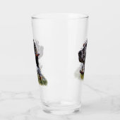 キジの美しいイギリスのセッター，芸術 タンブラーグラス (左)