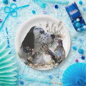 キジの美しいイギリスのセッター，芸術 ペーパープレート (パーティー)