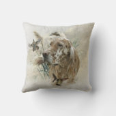 キジの美しいセッター，アート クッション (裏面)