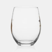 キジの美しいセッター，アート ステムなしワイングラス (右)