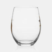 キジの美しいセッター，アート ステムなしワイングラス (左)