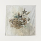 キジの美しいセッター，アート タペストリー (正面(横))