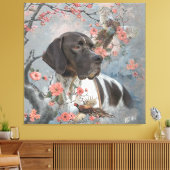 キジの美しいポインタ キャンバスプリント (インサイチュ (リビング))