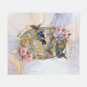 キジの美しいポインタ フリースブランケット (正面(横))