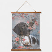 キジの美しいポインタ 吊り下げ型タペストリー (正面)