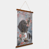 キジの美しいポインタ 吊り下げ型タペストリー (傾斜あり)