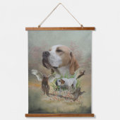 キジの美しいポインタ 吊り下げ型タペストリー (正面2)