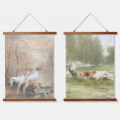 キジの美しいポインタ 吊り下げ型タペストリー (ダブル)