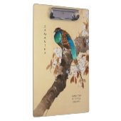 キジの美しい咲く木のヴィンテージ 日本の クリップボード (右)