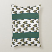 キジの羽インスパイア形ハート アクセントクッション (正面(垂直))