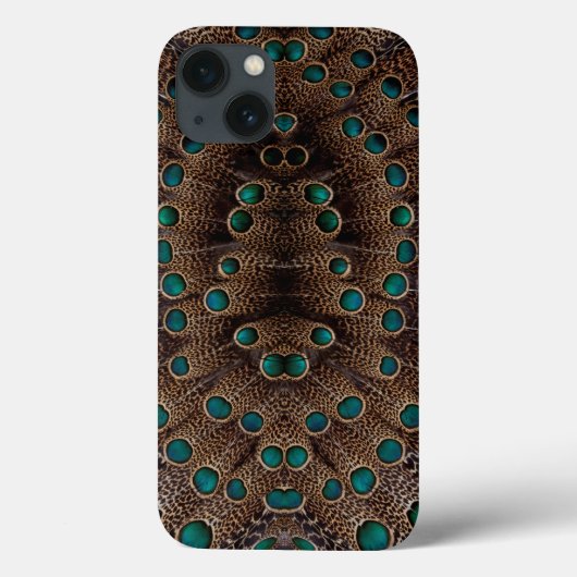 キジの羽毛フラクタルデザイン Case-Mate iPhoneケース (裏面)