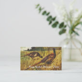 キジの農場のヴィンテージの絵を描くこと 名刺 (スタンド正面)