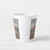 キジの農家 カフェラテマグ (正面)