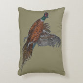 キジの飛行中にアクセントの枕 アクセントクッション (正面(垂直))