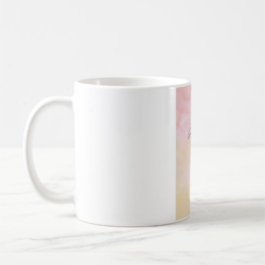 キジの鳥の水彩画 コーヒーマグカップ (左)