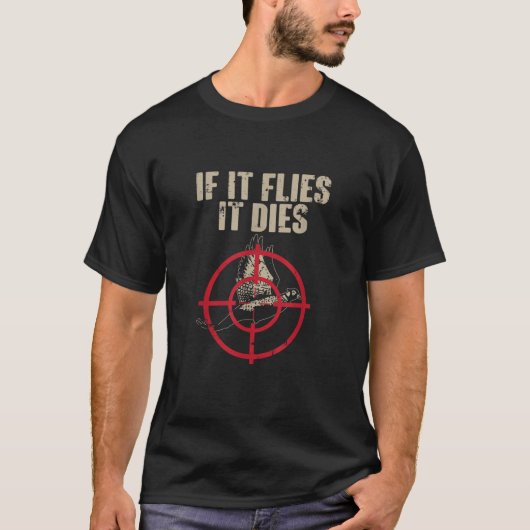 キジもしの狩り期を迎えて飛ぶ Tシャツ (正面)