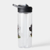 キジを使ったイギリスのセッター、アート ウォーターボトル (右面)