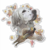 キジを使ったイギリスのセッター、アート シール (正面)